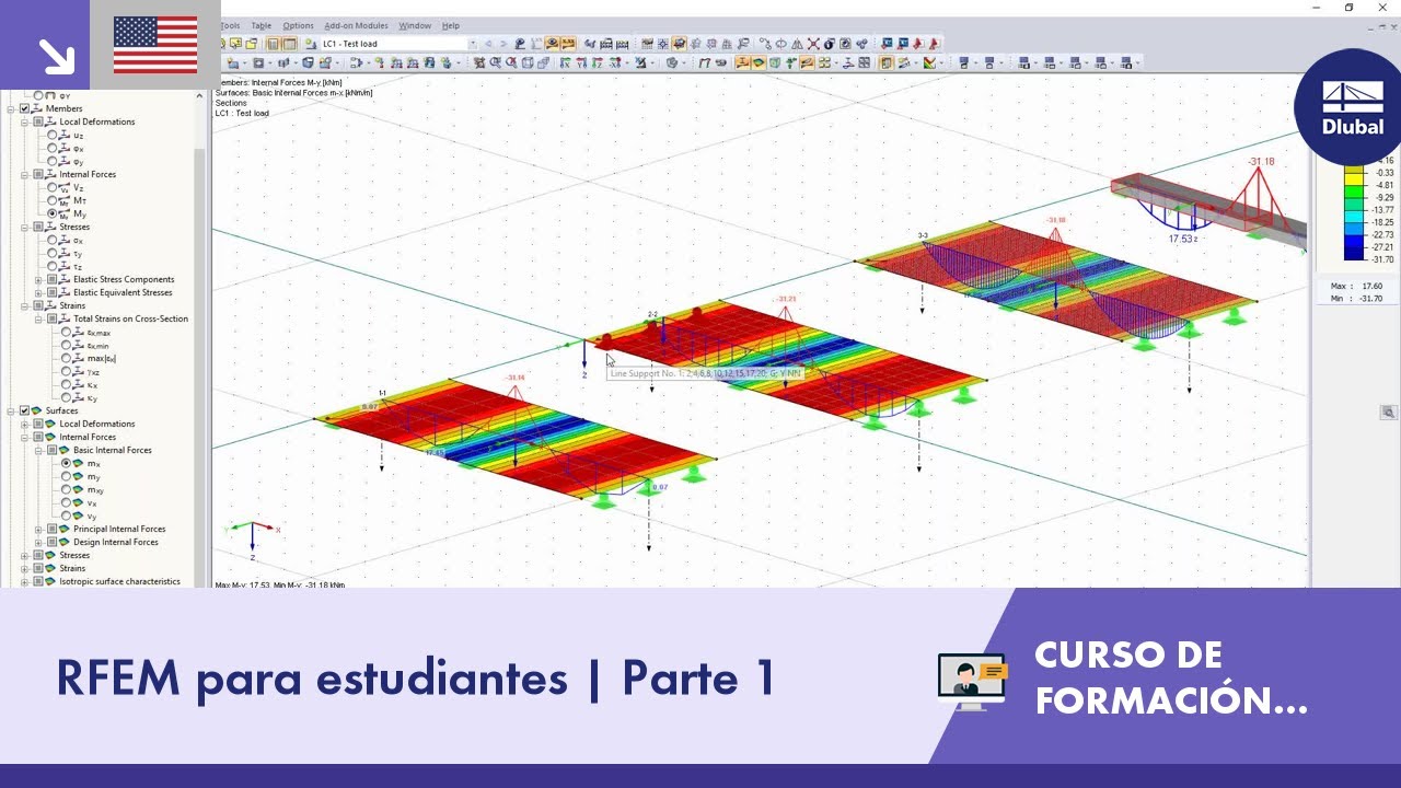 Curso de formación en línea | RFEM para estudiantes | Parte 1 | 13.04.2021