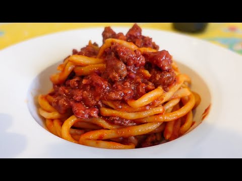 PICI TOSCANI fatti in casa la ragù di SALCICCIA AL CHIANTI