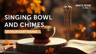 Sound Therapy Singing Bowl and Chimes - 10 Hours Sleep Sound - Black Screen