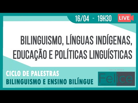 I CICLO DE PALESTRAS: BILINGUISMO E ENSINO BILÍNGUE - Marcelo Silveira e Maria José Garcia