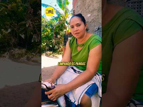 depois de uma pescaria agora é hora de limpar os peixes 🤪🐟🦭🐬🐋