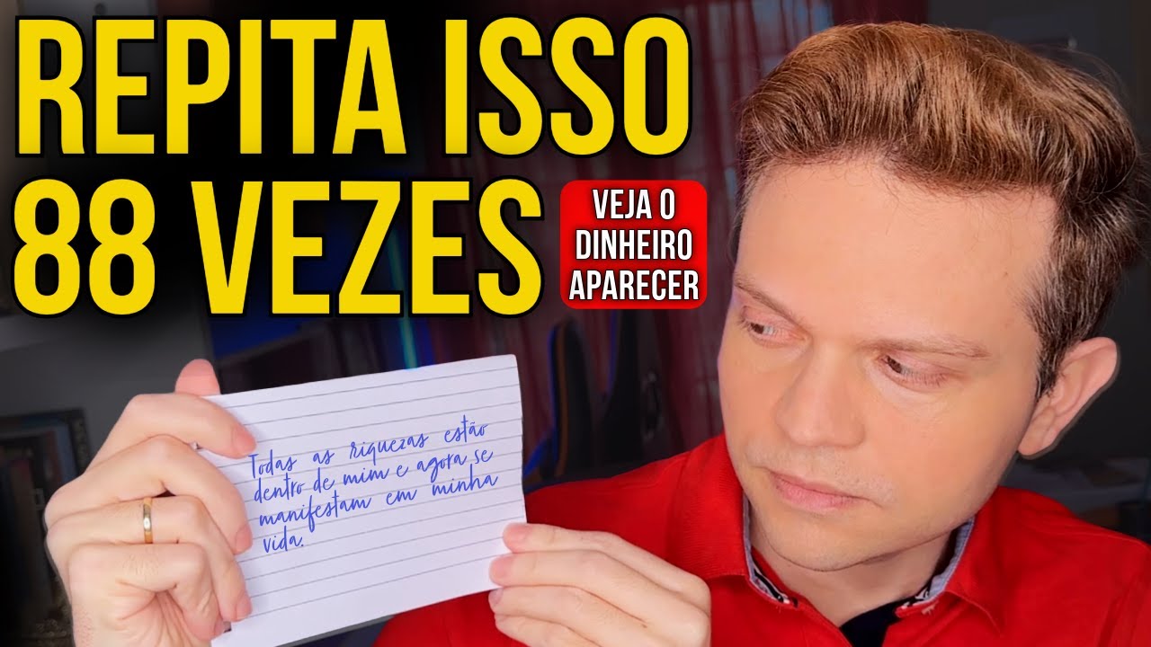 VEJA O QUE ACONTECE QUANDO SE REPETE 88 VEZES UMA ÚNICA AFIRMAÇÃO DE RIQUEZA | Joseph Murphy