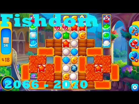 Fishdom Level 2066 - 2070 HD Walkthrough | 3 - match game | gameplay | android | ios | pc | app