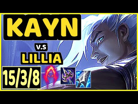 KAYN vs LILLIA - 15/3/8 KDA JUNGLE CHALLENGER GAMEPLAY - EUW