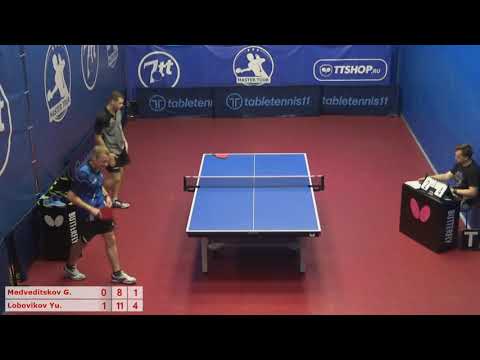 Настольный теннис матч 200820 9  19:00  Медведицков Георгий  Лобовиков Юрий