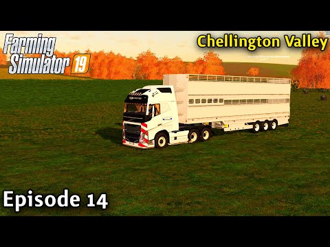 FS19 Timelapse - Chellington Valley Seasons Yr1 Ep 14 BUYING OUR FIRST LIVESTOCK FOR THE FARM