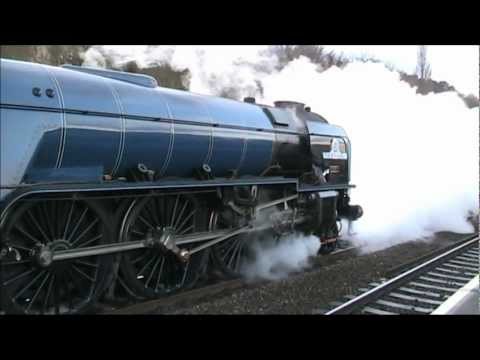 60163 Tornado Departs Bath Spa and Thunders through Chippenham 01.12.12