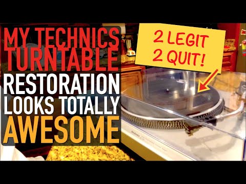 Best Technics Turntable Acrylic Dust Cover and Hinge Restoration - Record Player Rescue!