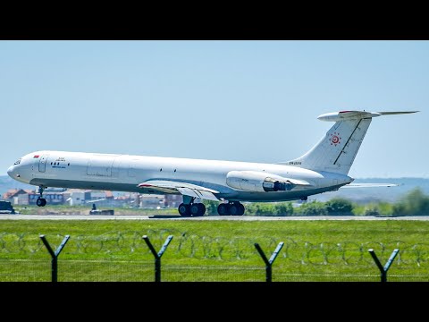 GREAT SOUND! | Rada Airlines Ilyushin IL-62MGr HEAVY Takeoff from Belgrade Airport | With ATC