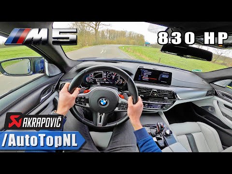 830HP BMW M5 F90 Aulitzky AKRAPOVIC *LOUD* POV Test Drive by AutoTopNL