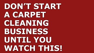 How to Start a Carpet Cleaning Business | Free Carpet Cleaning Business Plan Template Included