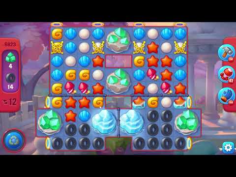 Fishdom 6823 Hard Level - 15 moves - NO BooSTERS