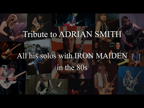 Tribute to Adrian Smith : all his solos with Iron Maiden in the 80s (guitar cover)