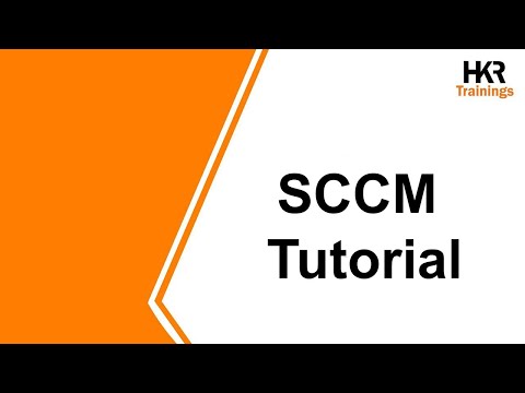 SCCM Tutorial | System Center Configuration Manager | SCCM  for Beginners | SCCM Demo - Trainings