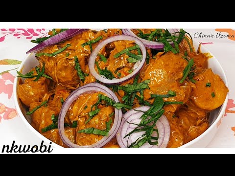 How to Make Nkwobi ( Spicy Cow Foot ) Nigerian Street Food | Chinwe Uzoma