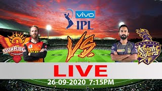 🔴Cricket Scorecard SRH vs KKR IPL 2020 8th Match| Hyderabad vs Kolkata आईपीएल स्कोर Hindi Commentary