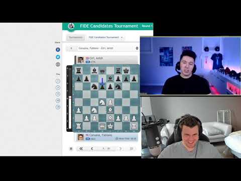 Chessbrah and Magnus Carlsen giggling over pronunciations Hikaru Car-you-ana Yaseer Michael Tal