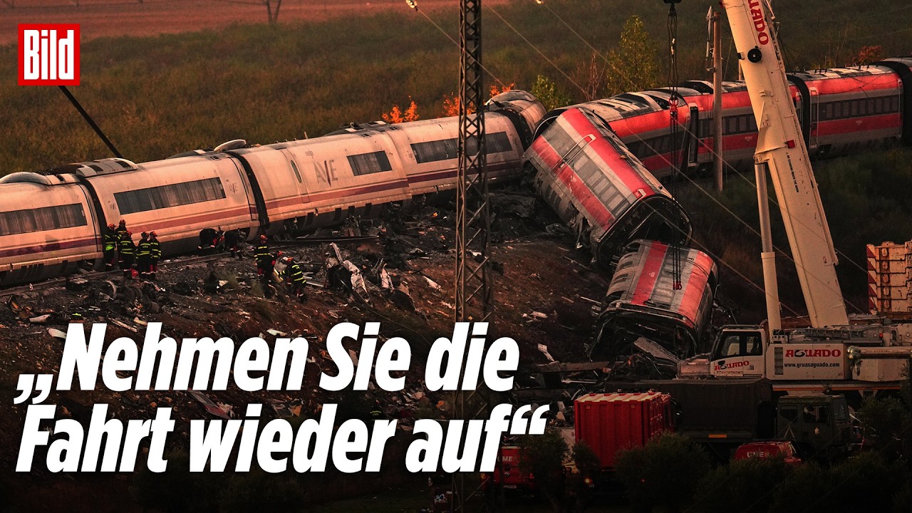 Funksprüche nach Zugunglück in Spanien aufgetaucht! War die Ursache menschliches Versagen?