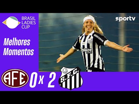 Gols e lances de Ferroviária-SP x Santos