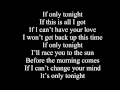 JLS - Only tonight official song (with lyrics) 