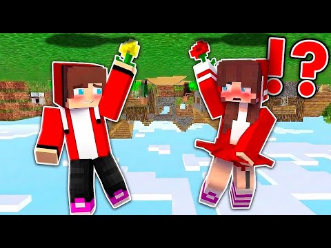 JJ and JJ GIRL SURVIVE 100 DAYS in UPSIDE DOWN !? - in Minecraft (Maizen)