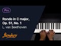 Rondo in C major, Op. 51, No. 1 – L. v. Beethoven (Piano Tutorial)