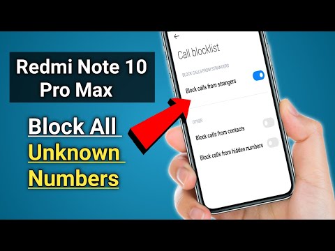 How To Block Unknown Number in Redmi Note 10 Pro Max | Block Unknown Call