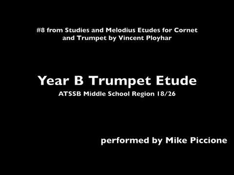Year B Trumpet Etude - ATSSB Region 18/26 (Ployhar #8)