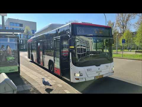 HTM lijn 24: Station Den Haag Mariahoeve - Den Haag Kijkduin | omleiding | HTM 1001 | 2022