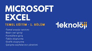 Temel Excel Eğitimi 1. Bölüm