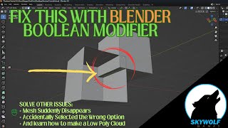 Join Objects in #Blender 4.0 with Booleans #B3d #Blender3d