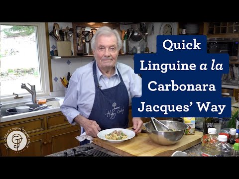 Quick and Creamy Linguini Carbonara