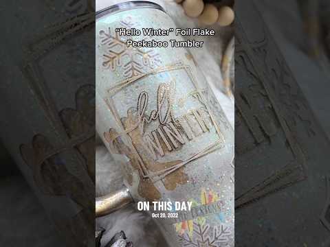 Walking in a Winter Wonderland!!! ❄️❄️❄️ #glitter #epoxy #glittertumbler #epoxytumbler #mug #diy