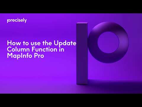 How to use the Update Column Function in MapInfo Pro
