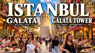 Istanbul Galata Tower | Historic Streets, Cafés, Bars & City Vibes | Walking Tou