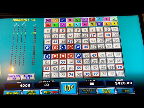 Multicard Keno $8 Bets New Pattern 5 Spot Cash Out Win #kenonation