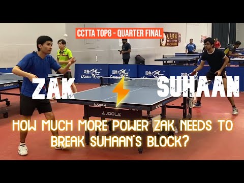 Suhaan GULATI [2205] vs Zakria [1985] - CCTTA Top8 - Quarter Final
