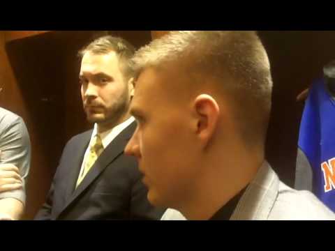 Kristaps Porzingis talks steal & slam highlight, adjusting to NBA, and more