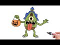 How To Draw La Casa Boo From Steal A Brainrot Halloween Brainrot