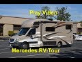 2014-2015 C-class Mercedes Benz Turbo Diesel RV Tour Thor Siesta 24sr Review Video & Test Drive Blog