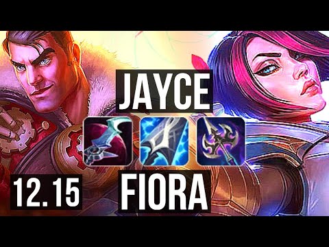 JAYCE vs FIORA (TOP) | 1300+ games, 1.4M mastery, Godlike, 10/3/5 | NA Grandmaster | 12.15