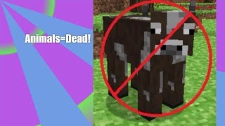 How to kill all animals and stop them from spawning in Minecraft
