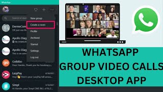How to do Group Call in Whatsapp Desktop (2023)