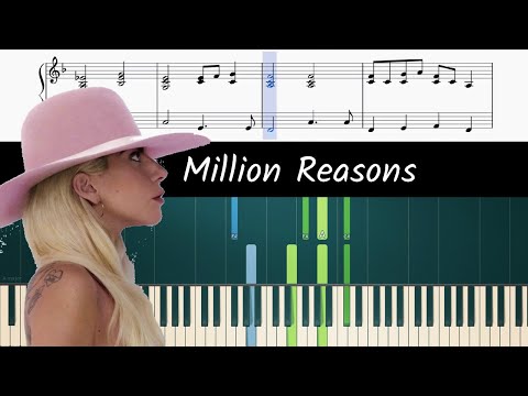 How to play the piano part of Million Reasons by Lady Gaga