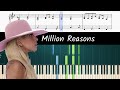 How to play the piano part of Million Reasons by Lady Gaga
