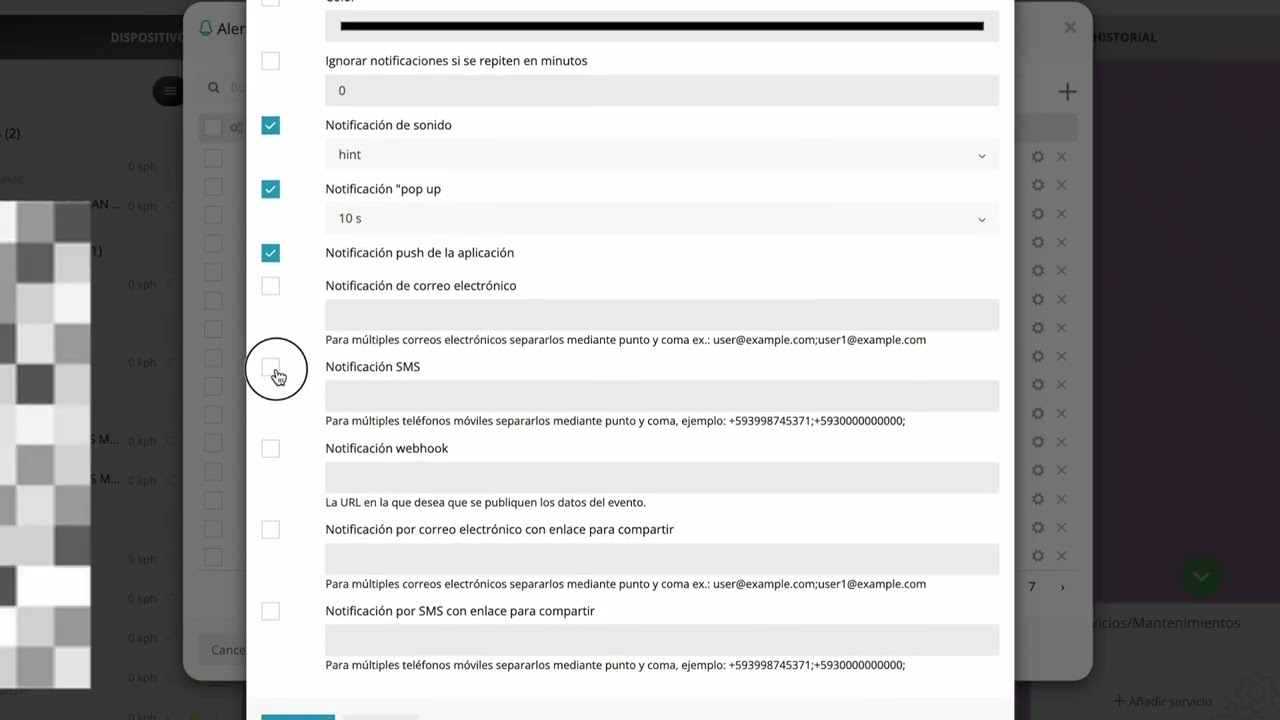 Alertas para geocerca 1