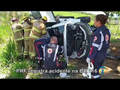 Família de São João do Manhuaçu sofre acidente na BR-116
