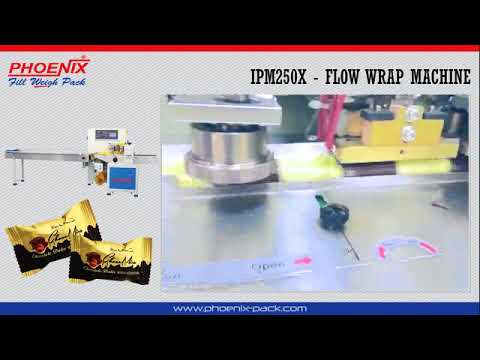 IPM250x - High Speed Flow Wrap Machine - Choco Dates Packing Machine