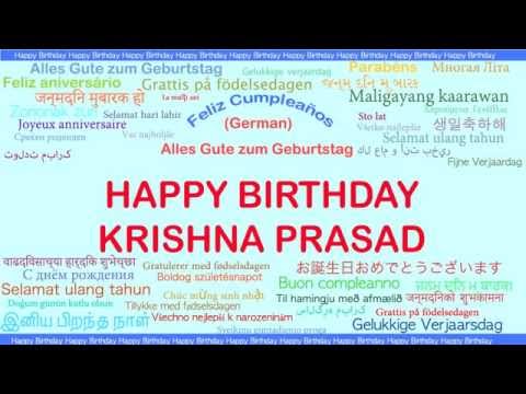KrishnaPrasad   Languages Idiomas - Happy Birthday