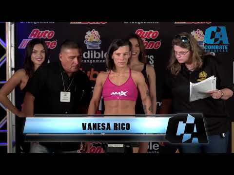 Vanessa Rico vs. Brenda Enriquez - Weigh-in Face-Off - (Combate 19: Queen Warriors) - /r/WMMA